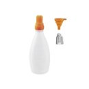 GOURMET EASY Silikon-Marinierflasche mit Bürste Orange
