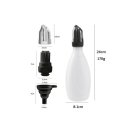 GOURMET EASY Silikon-Marinierflasche mit Bürste Black