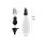 GOURMET EASY Silikon-Marinierflasche mit Bürste Black
