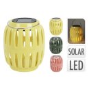 Solar Laterne 13,5x15,8cm farbig sortiert