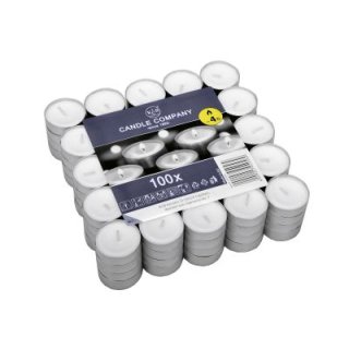 Teelicht ø4cm weiß in Blockpackung 100 Stück