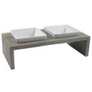 Doppelnapf Meshidai True Gr.S grau