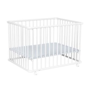 REER Laufgitter Belami Plus 76x97cm mobil auf Rollen weiß
