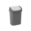 CURVER Abfalleimer 9l Mistral Swing anthrazit grau