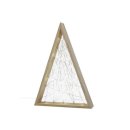 F-H-S Holztanne mit 60 Kupferdraht LED batteriebetrieben...
