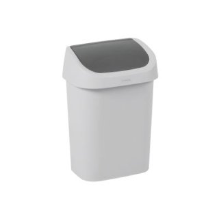 CURVER Abfalleimer 9l Mistral Swing hellgrau anthrazit