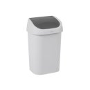 CURVER Abfalleimer 25l Mistral Swing hellgrau anthrazit