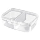 CURVER Lunchbox 1,8l Snapbox mit Trennfach transparent