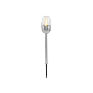 F-H-S Gartenfackel Solar Edelstahl ø6cm H39cm 3er Satz