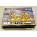 LED Windlicht 4,7x4,7x5,7cm amber