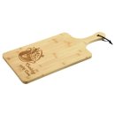 KESPER Servierbrett mit Spruch: cooking with love Bambus...
