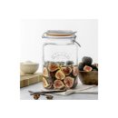 KILNER Bügelverschluss-Glas 3l quadratisch