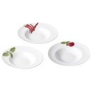 Pastateller mit Dekor Kräuter 27cm sortiert