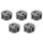 REER Steckdosenkappe schwarz 5 Stück