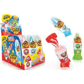 Johny Bee Rocket Pop Lollipop & Powder 50g Display