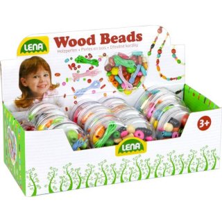 LENA® Herzdose Holzperlen