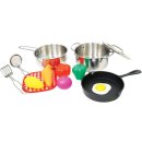 SpielMaus Küche Edelstahl Topfset, 13-teilig