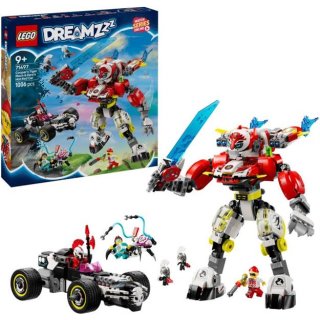 LEGO® DREAMZzz 71497 Coopers Tiger-Mech und Zeros Hot Rod Auto