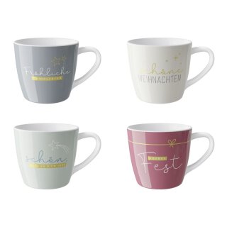 LA VIDA Display Maxibecher 400ml Cosy Xmas 12 Stück