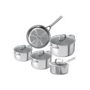 NINJA Topf- und Pfannen-Set 5tlg.Zerostick Edelstahl...