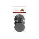 Hochranddeckel Ø82mm schwarz-matt 3 Stück im...