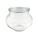 WECK Rundrandglas Schmuckform 560ml mit Deckel 80mm inkl....