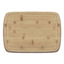 Tranchierbrett mit Saftrille Bambus 40x28cm