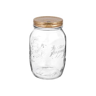 Einmachglas Quattro Stagioni 700ml mit 86mm Schraubdeckel Kupfer