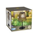 Solar Tischlampe 20x20x33cm natur