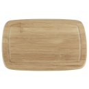 Tranchierbrett mit Saftrille Bambus 32x21cm