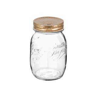 Einmachglas Quattro Stagioni 500ml mit 70mm Schraubdeckel Kupfer