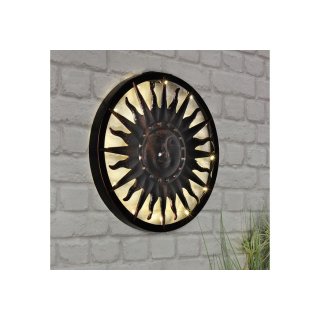 HI LED Solar Wandlicht Sonne 40x4cm