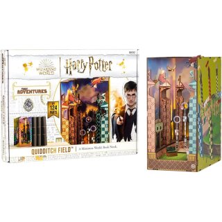 Tiny Adventures - Harry Potter Quidditch Field , Book Nook Miniaturwelt aus Holz zum Zusammenbauen