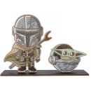 Crystal Art BUDDY XL Mandalorian & Grogu Duo