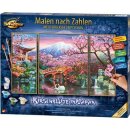Malen nach Zahlen - Kirschblüte in Japan Triptychon