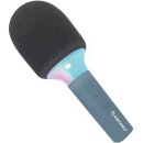 Mikrofon Bluetooth mit Licht blau