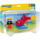Playmobil 1.2.3 Feuerwehrheli (6789)