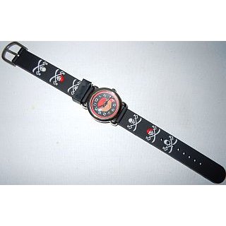 Armbanduhr "Pirat" schwarz Ø 2,5 cm