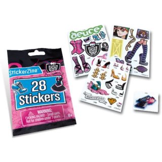 Monster High Sticker Booster, Sticker Glitzersticker 3 D