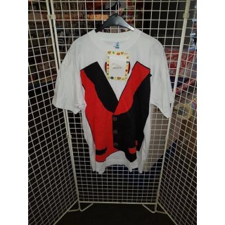 Erwachsenen-Kostüm Harlekin Clown Shirt XXL